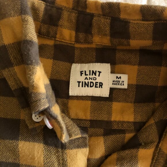 Plaid Button Down Shirt - Yellow and Brown - Picture 4 of 6